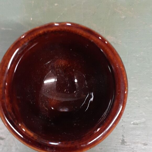 Vintage stoneware soup pot, toothpick holder, and egg dish. - Picture 14 of 15